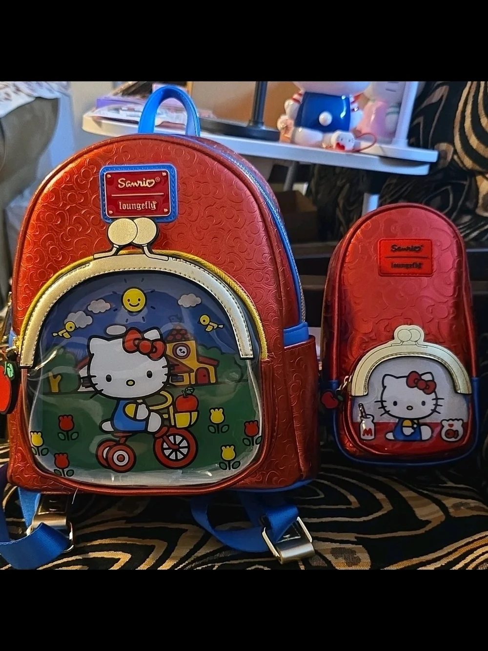 Sanrio x Loungefly 50th Anniversary Metallic Pencil Case/Backpack Set - NWT!